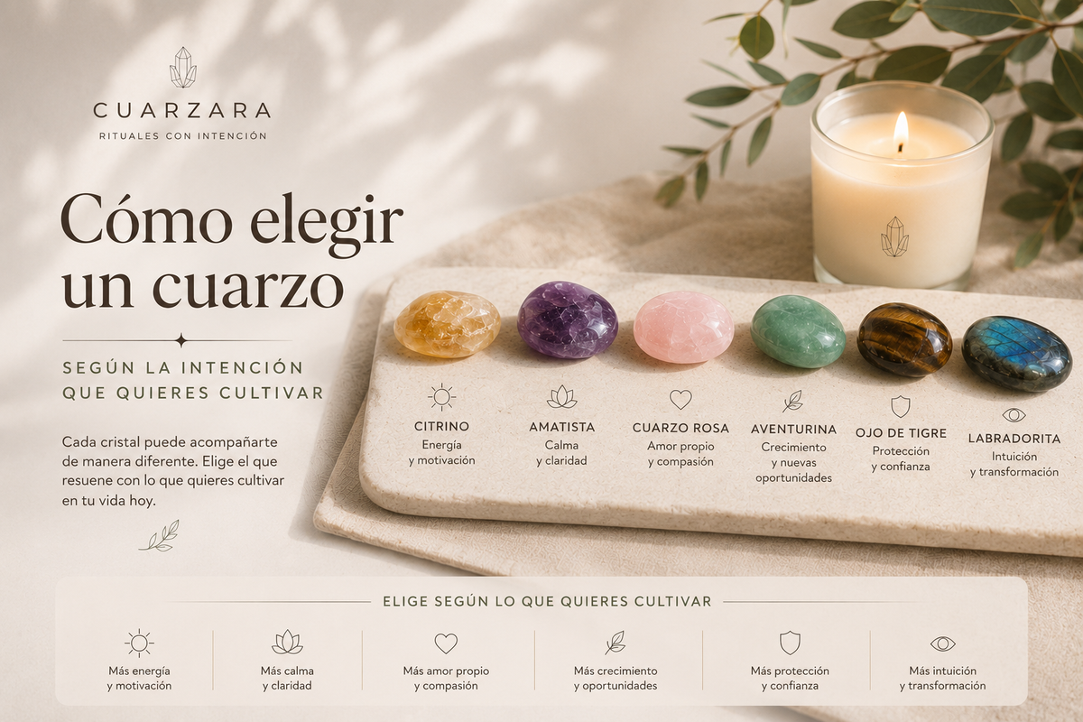 Cómo elegir un cuarzo según la intención que quieres cultivar