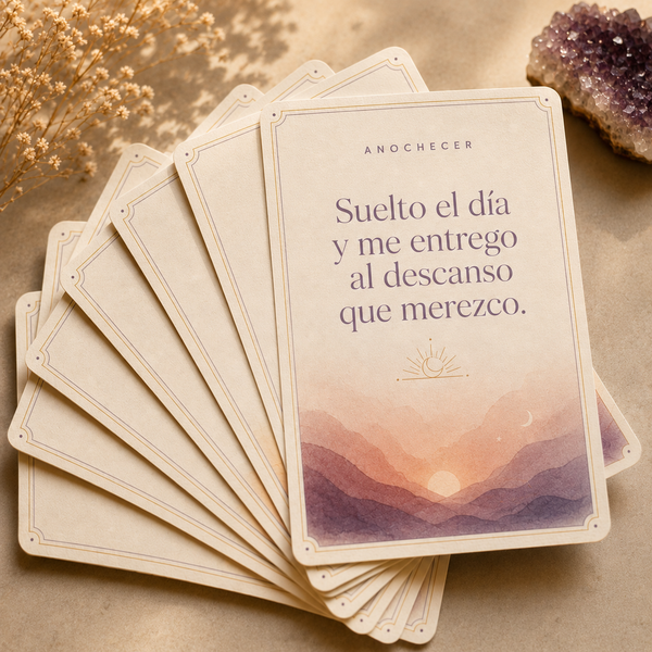 Anochecer - Cartas de afirmación