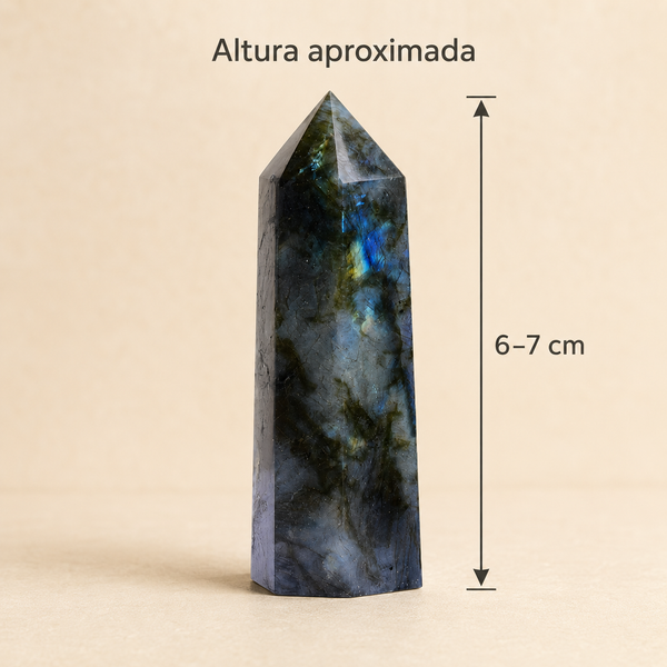 Punta de Labradorita Natural Pulida — Piedra de Intención