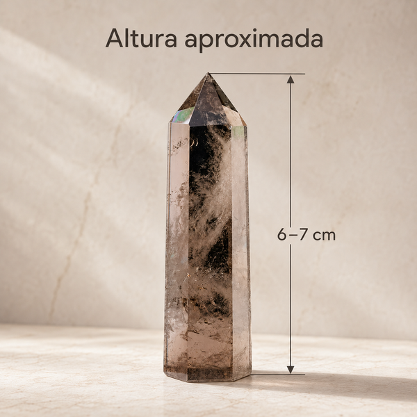 Punta de Cuarzo Ahumado (Cuarzo Té) Natural