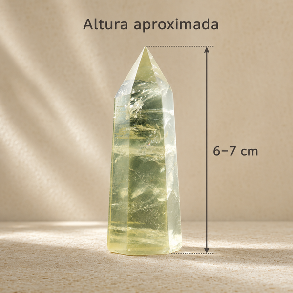 Punta de Citrino Natural Pulido — Piedra de Intención