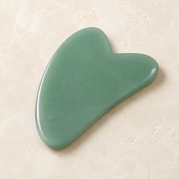 Gua Sha de Aventurina Verde Natural | Masaje Facial y Autocuidado