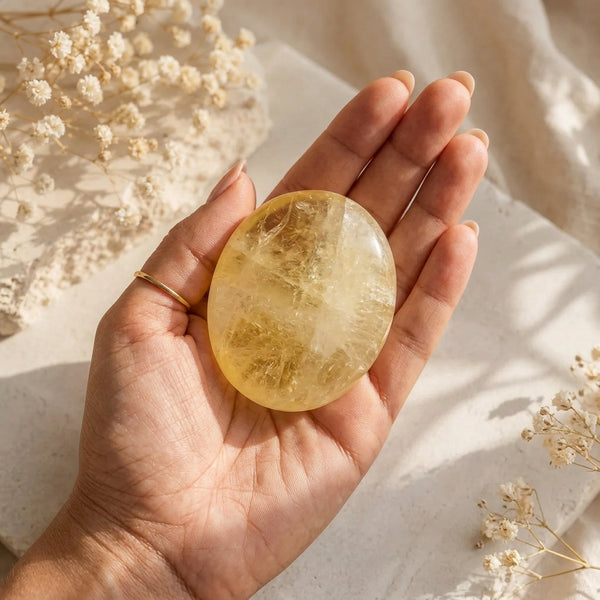 Citrino Natural Pulido — Piedra de Intención